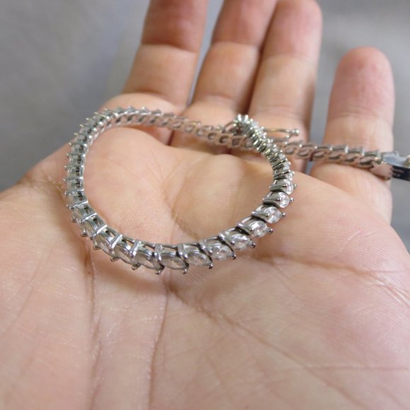 diamonique tennis bracelet